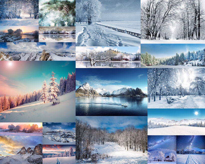 20张雪天 风景 景观 阳光 雪地 拍摄 摄影高清 图库素材 图片素材