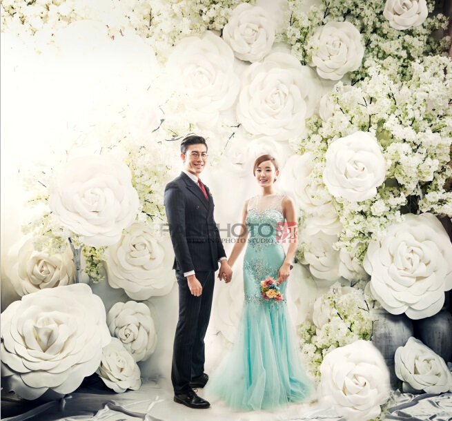 影楼专业摄影背景布写真布拍照挂拍主题PP纸挂拍幕布花CM-6908