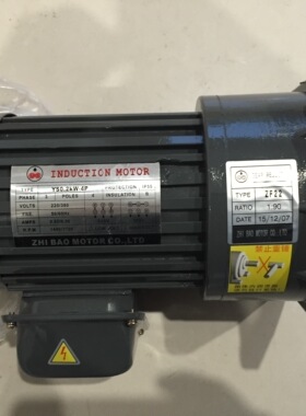 ZHI BAO马达 ZF22 1:90 YS0.2KW-4P ZF18B 20:1 刀库刀盘旋转电机