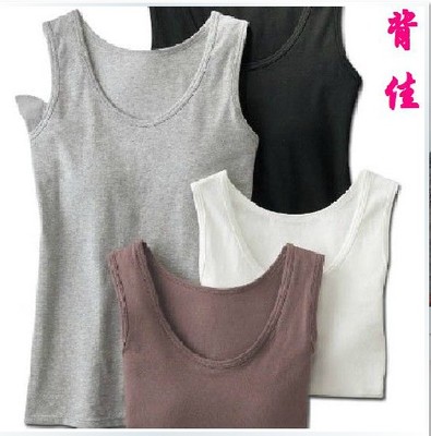 随和背佳前夹层口袋可装棉义乳胸垫免穿文胸打底背心舒适瑜伽服