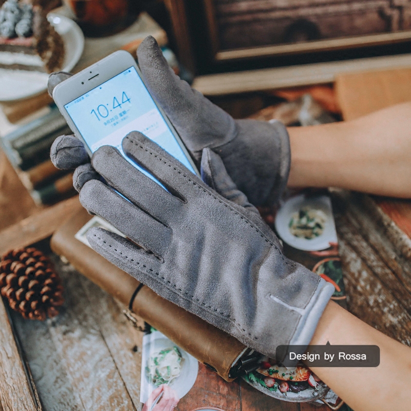 Gants pour homme en velours - Ref 2781476 Image 3