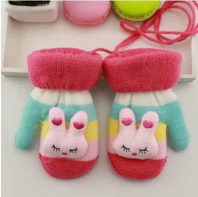 Gants pour fille en acrylique - Ref 2150172 Image 1