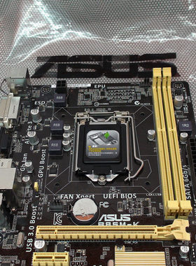 Asus/华硕 B85M-K 1150 DDR3 全固态 USB 3.0 秒 H81 B75 DVI+VGA
