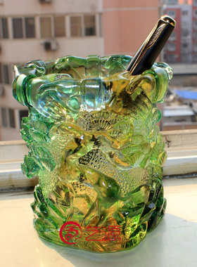 琉璃笔筒创意实用送老师礼品摆件