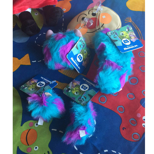 『回馈价』可爱卡通毛怪苏利文尾巴可爱毛绒公仔毛球挂件包包挂饰