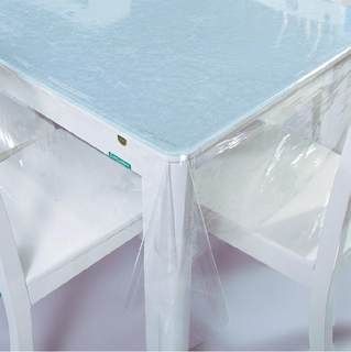 厚软玻璃超薄PVC透明桌布下垂防水防烫塑料台布餐桌垫茶几垫水晶