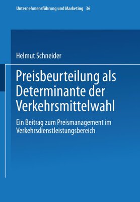【预售】Preisbeurteilung ALS Determinante Der Verkehrs...
