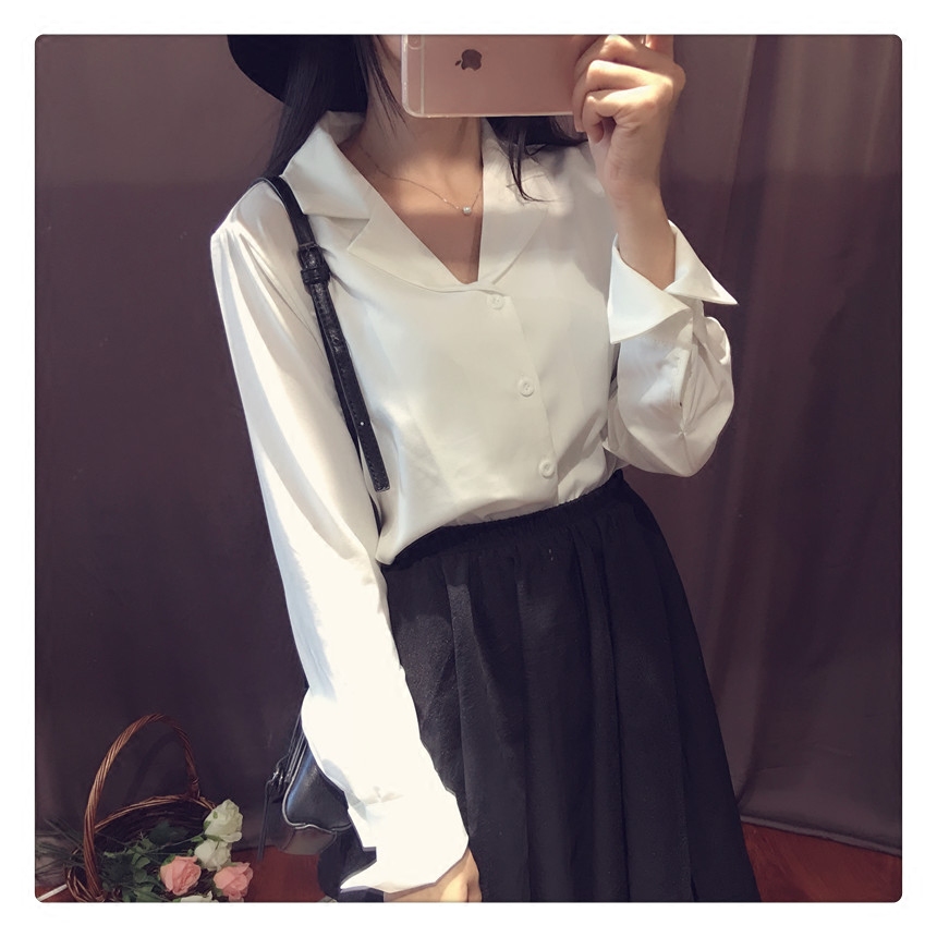 复古翻领慵懒睡衣风秋冬长袖打底衫衬衫少女系列vintage白色在类目 女装/女士精品, 衬衫中 - 来自Buy2taobao.com提供专业的淘宝代购服务