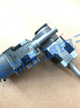 韩国RK168型马达电位器4联带灯B10K和B50K轴长30MM 四联双阻值