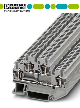 正品德国菲尼克斯STTB4 双层端子3031429 弹压式两层端子灰色