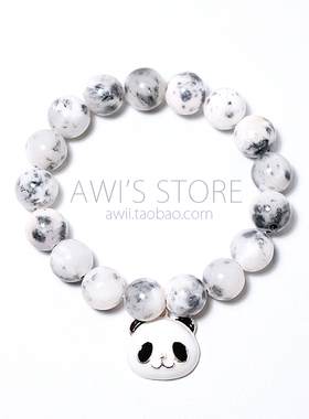 「熊猫人」维之手作动物女天然石