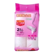 净得丽家居粘尘纸 FH-8016粘毛器纸芯替换包 16cm可撕式斜撕粘毛