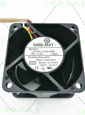 原装 NMB 2415KL-04W-B86 6038 DC12V 1.65A  PWM 双滚珠暴力风扇