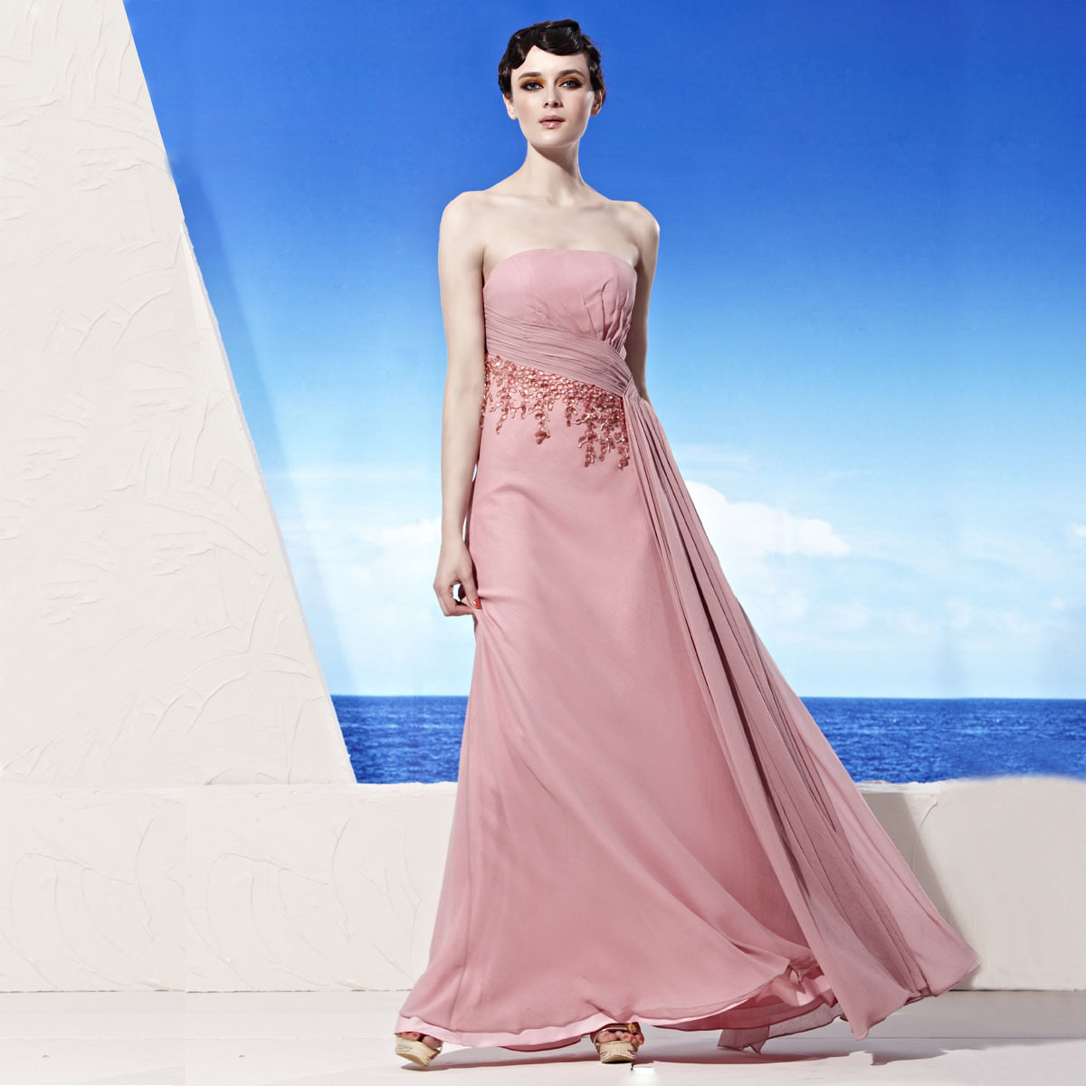 创意狐优雅婚纱抹胸伴娘团礼服 长款伴娘服晚礼服新娘敬酒服在类目 女装/女士精品, 婚纱/旗袍/礼服, 礼服/晚装中 - 来自Buy2taobao.com提供专业的淘宝代购服务