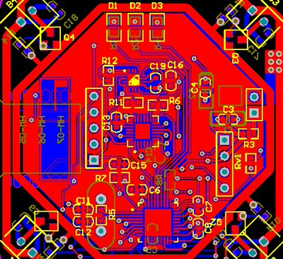 四轴飞控PCB原理图 蓝牙模块HM06 MPU6050 HMC5883 STM32F103T8U6