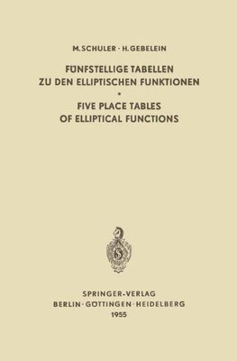 【预订】Funfstellige Tabellen Zu Den Ellipti...