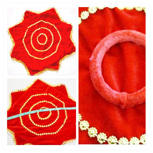 加厚秧歌二人转舞蹈手绢花专业八角巾 舞蹈道具用品跳舞手帕