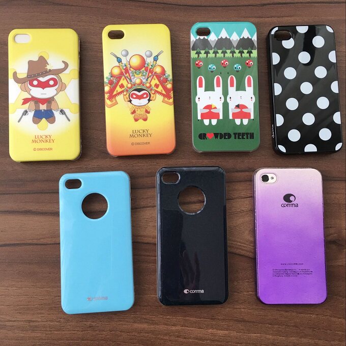 comma珂玛适用iPhone4/4S手机壳边透保护壳卡通彩套超薄背壳特价