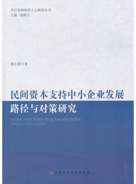 民间资本支持中小企业发展的路径与对策研究