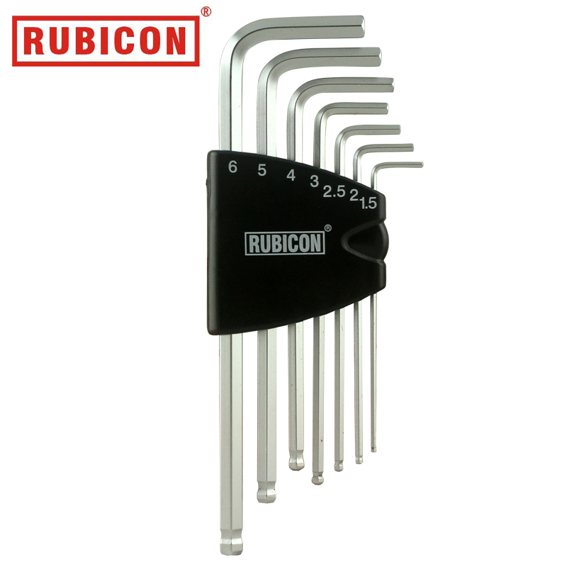 罗宾汉(RUBICON) RHK-287L长波头内六角扳手套装公制7支装