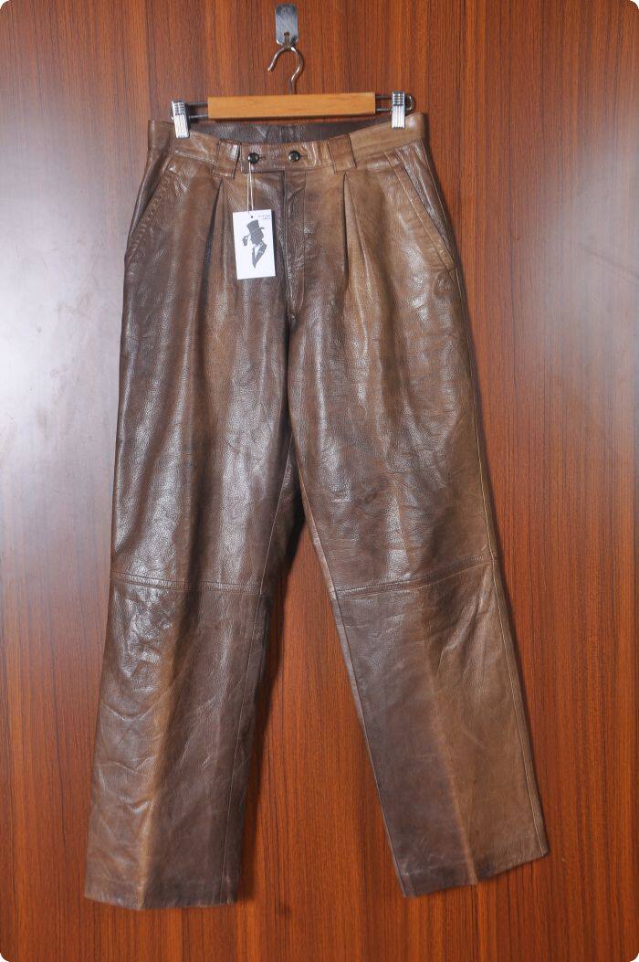 Pantalon cuir homme Première couche de cuir - Ref 1494683 Image 1