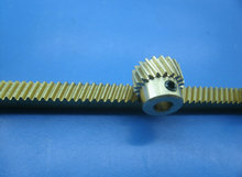 0.5M铜斜齿条5*5升降器微调导轨自动调焦距手动滑台齿条长度任意