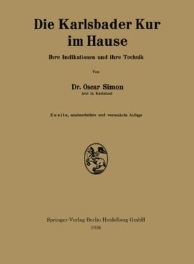 【预订】Die Karlsbader Kur Im Hause: Ihre In...