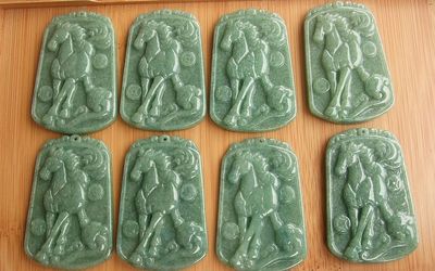 翡翠天然a货生肖缅甸玉