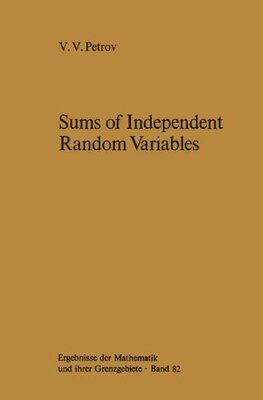 【预订】Sums of Independent Random Variables