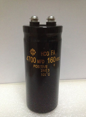 正品日立 160V4700UF 螺丝脚电容 4700MFD160VDC线切割电容器