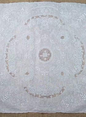 收藏级汕头抽纱葡萄向日葵刺绣