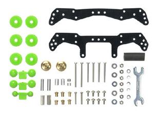 田宮四驱车配件 AR MS VS SXX S2底盘 龙头凤尾丁丁蘑菇头15450