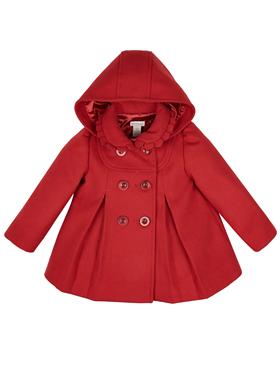 现货！Monsoon正品女童女孩中国红新年红圣诞红色大衣