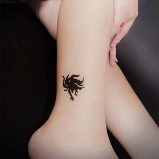 【女仆TATOO】047火影忍者 鸣人 九尾妖狐 动漫纹身贴 九喇嘛