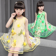 Robe enfant en mousseline de soie - Ref 2046603 Image 6