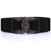 简约韩时尚 饰连衣裙外搭腰封皮带弹力百搭松紧宽腰带女大衣毛衣 装