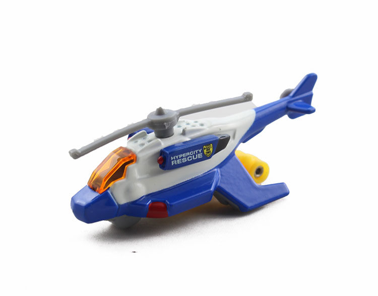 日本玩具车合金车模 蓝色直升机 超级警察特别版