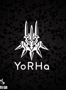 TLP镂空车贴 尼尔机械纪元2B小姐姐PS4 steam游戏贴纸Yorha logo