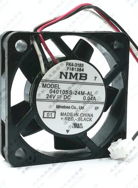 现货 全新 NMB 04010SS-24M-AL 4010 24V 0.04A 4CM 停转报警风扇