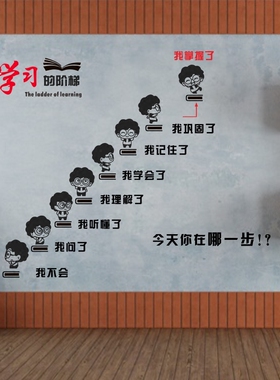 宿舍学生励志教室书房墙贴