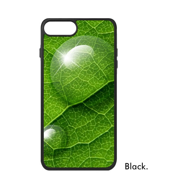 适用于iPhone色叶脉植物水珠清新Xr手机壳max保护套678plus硅胶11