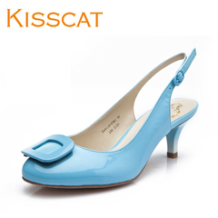 KISSCAT/kissing the cat comfortable commute Joker women's solid color dress with high heels women's Sandals D44110-02