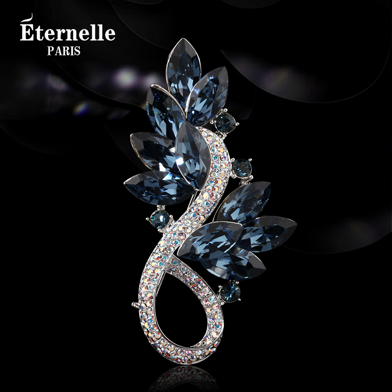 Broche femme ETERNELLE en cristal autrichien - Ref 1179130 Image 1