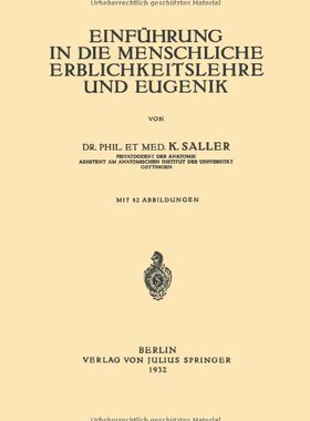 【预订】Einfuhrung in Die Menschliche Erblic...