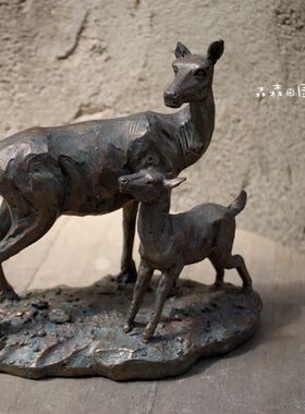 树脂母女欧式风高档别墅家居装饰