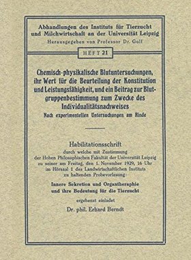 【预订】Chemisch-Physikalische Blutuntersuch...