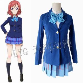 动漫服装lovelive 西木野真姬 星空凛 小泉花阳 cos服 校服日常裙