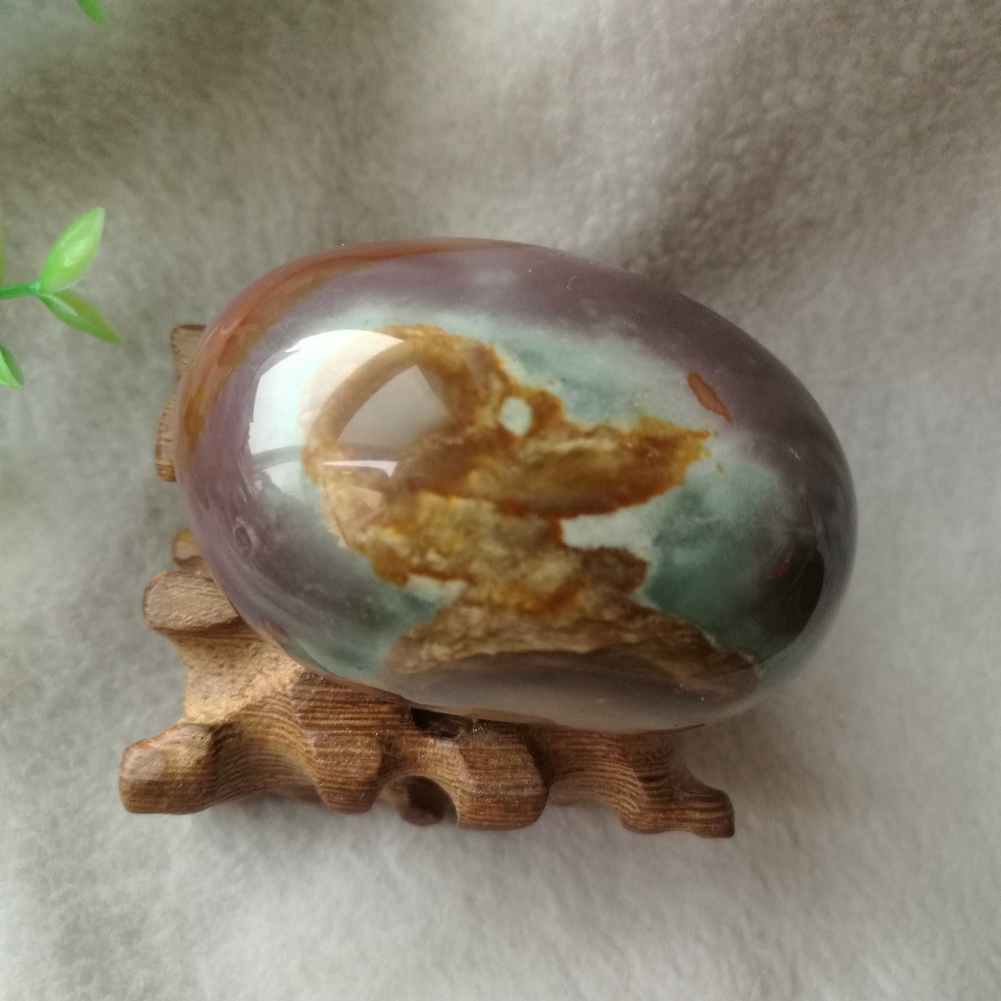 天然马岛象形海洋石摆件，唐老鸭。眼睛特传神 精品把玩件 优惠价