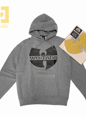 武当派Wu-Tang Clan经典灰色连帽卫衣 HIPHOP|说唱|BBOY|街舞|DJ