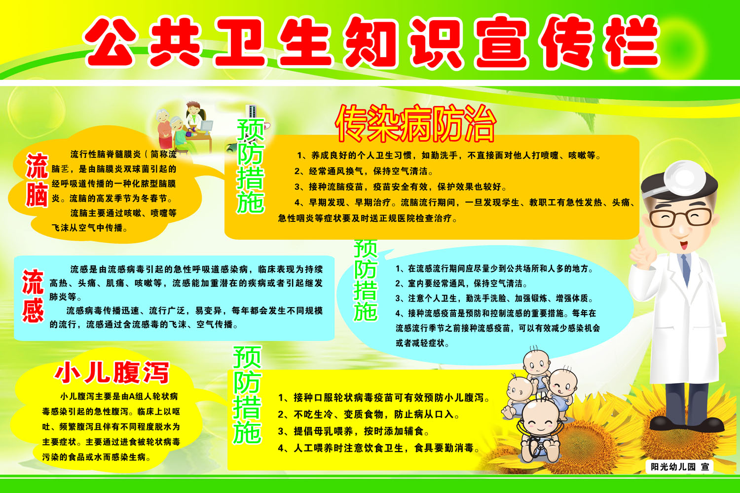 697海报印制258公共卫生知识宣传栏